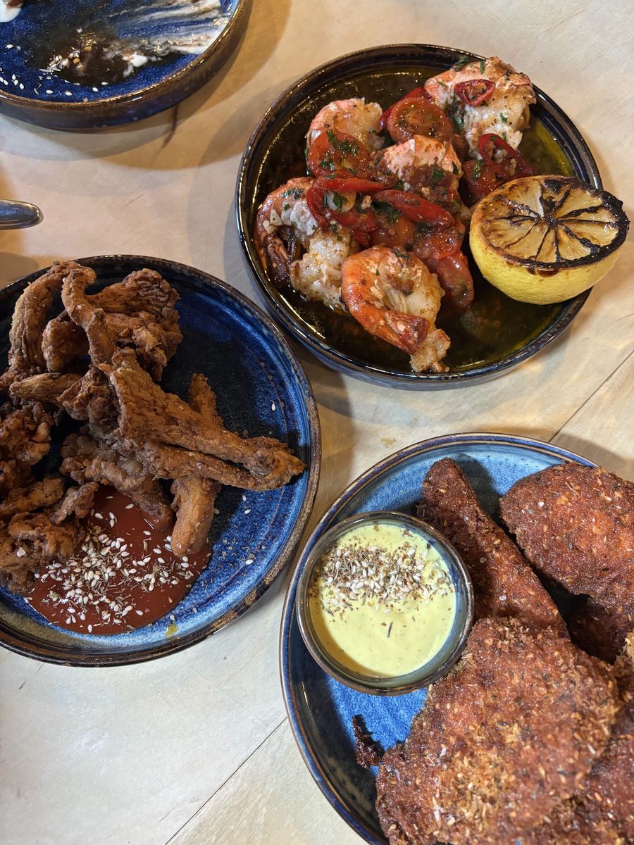 Sharing plates at Hafla Hafla
